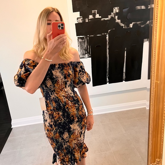 Never Fully Dressed - Navy Bloom JOJO dress - Picture 2 of 7